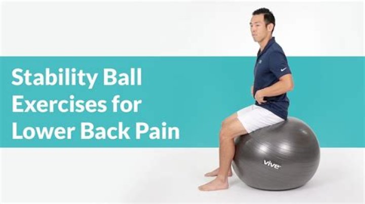 Are exercise balls good for lower back pain?