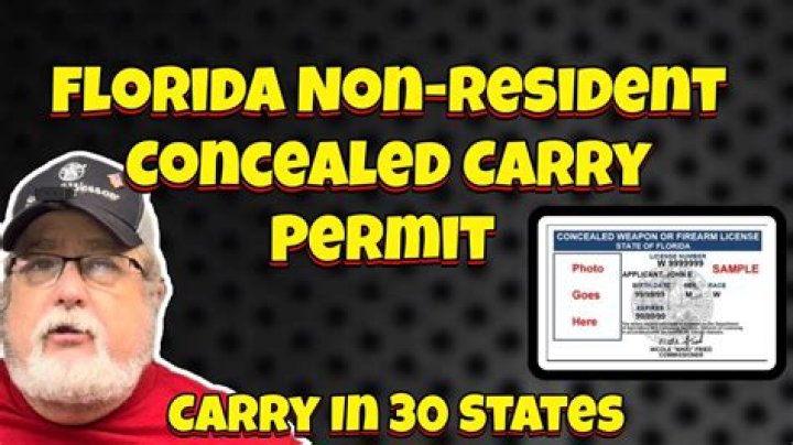 Can a non resident get a concealed carry permit in Florida?