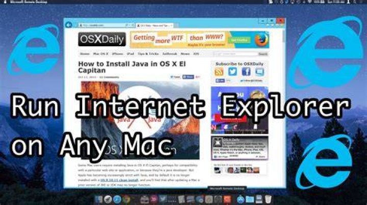Can you download the old Internet Explorer for Mac?