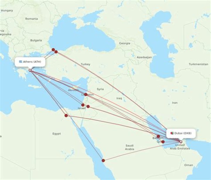 Can you fly from Dubai to Greece?