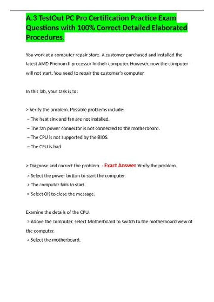 Does TestOut PC Pro prepare you for CompTIA A+?