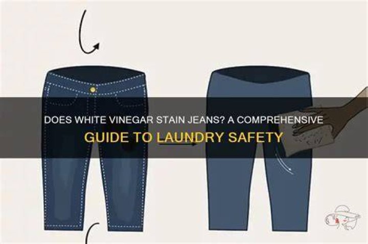 Does white vinegar damage jeans?