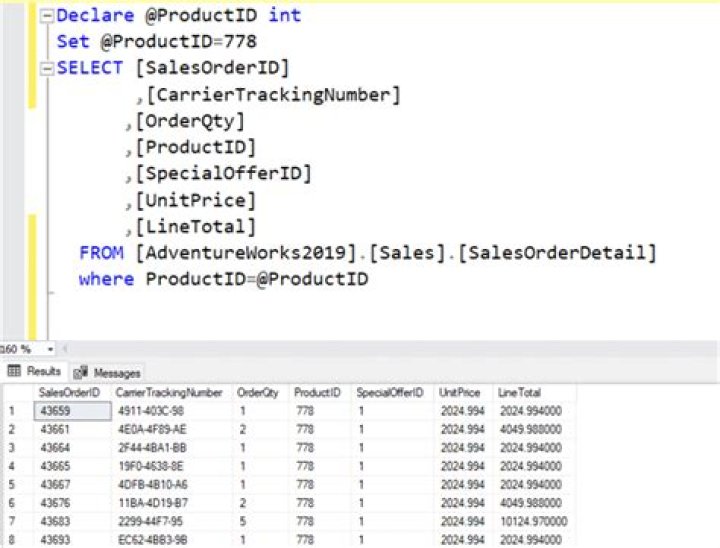 How do I add a parameter to a SQL query?