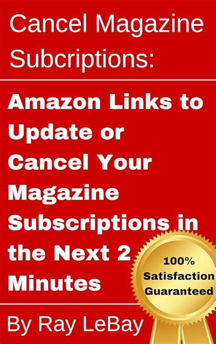 How do I cancel a magazine subscription?