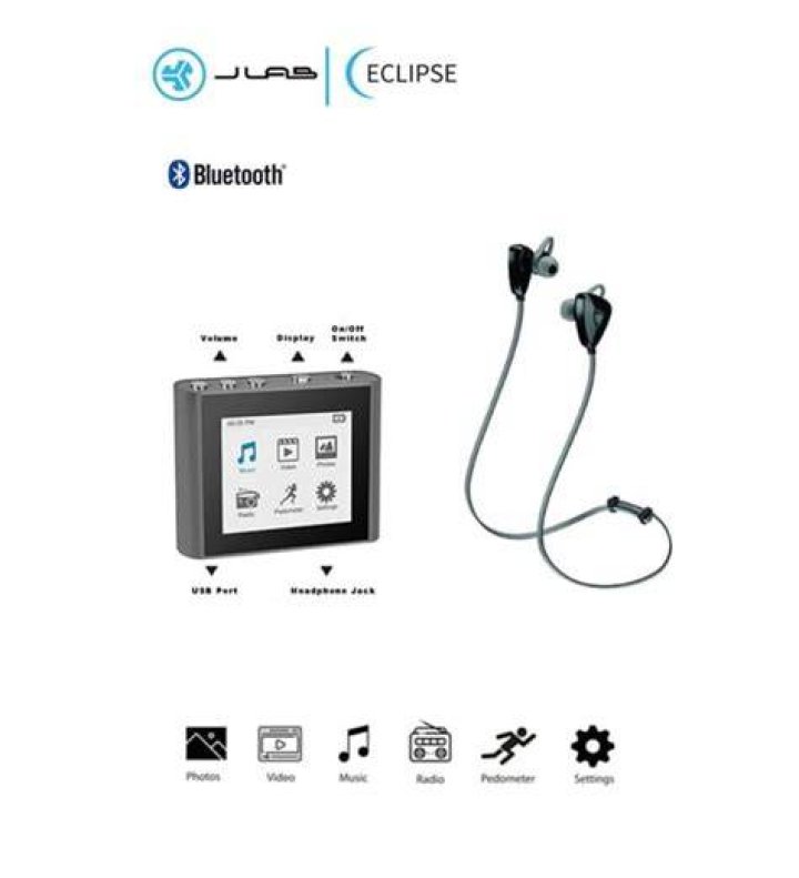 How do I charge my Eclipse FIT Clip MP3 player?