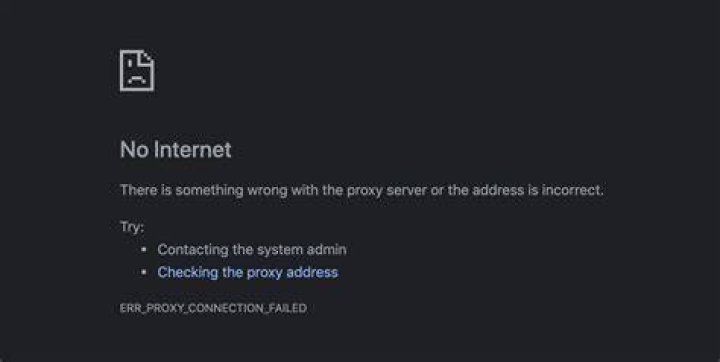 How do I fix Google proxy error?