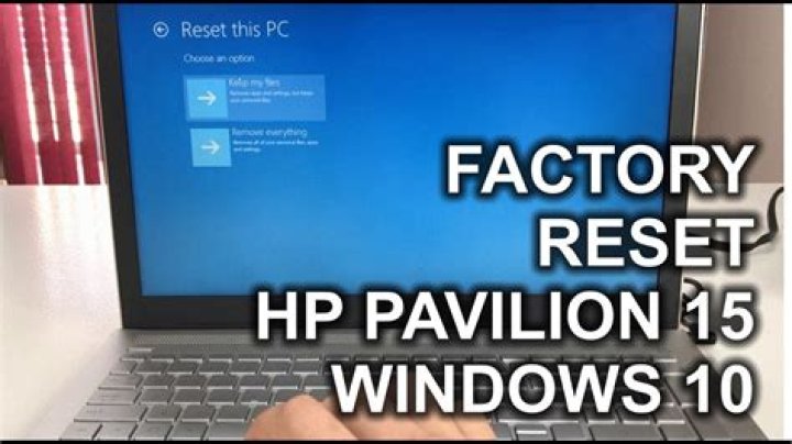 How do I restore my HP Pavilion computer to factory settings?