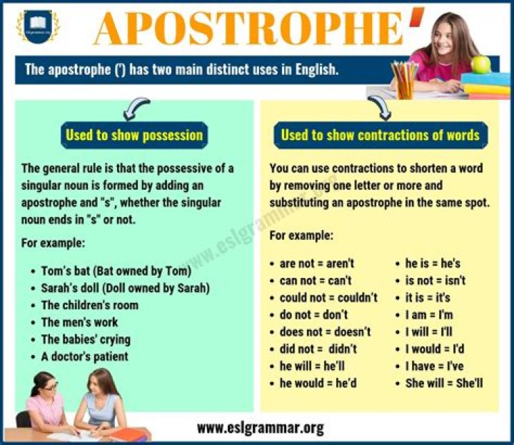 How do you apostrophe each other?