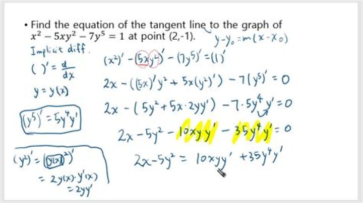 How do you find the tangent line using implicit differentiation?