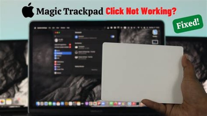 How do you fix a stuck Apple trackpad?