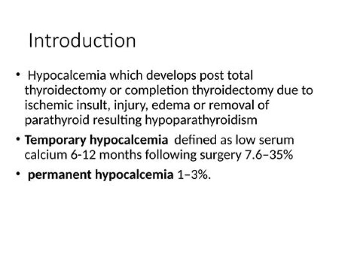 How do you manage hypocalcemia after thyroidectomy?