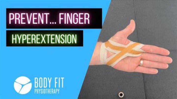 How do you treat a hyperextended finger?