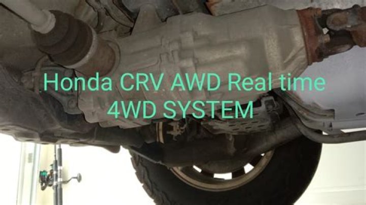 How does Honda CRV 4 wheel drive system work?