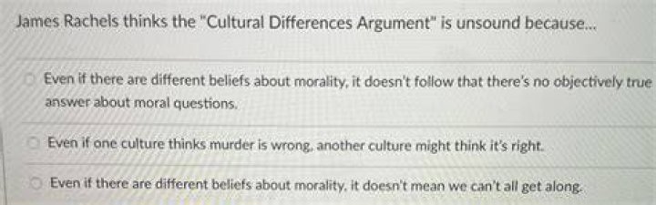 How does James Rachels argue against the cultural differences argument?