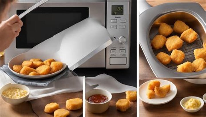 How long do you microwave uncooked chicken nuggets?
