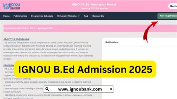 Is B Ed admission open in Ignou?