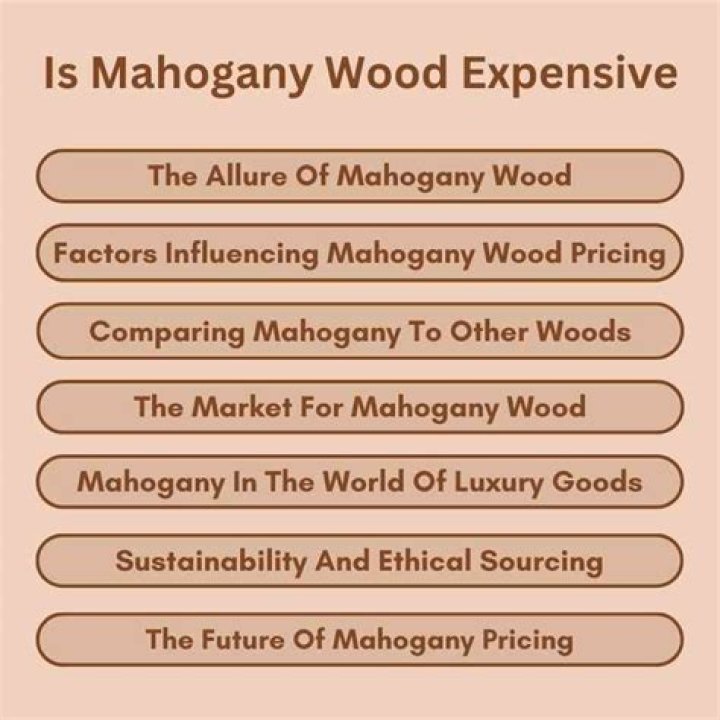 Is mahogany an expensive wood?