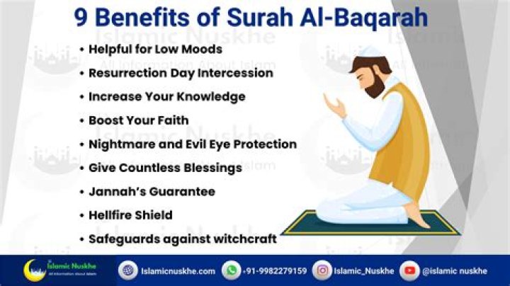 What are the benefits of Surah Baqarah?
