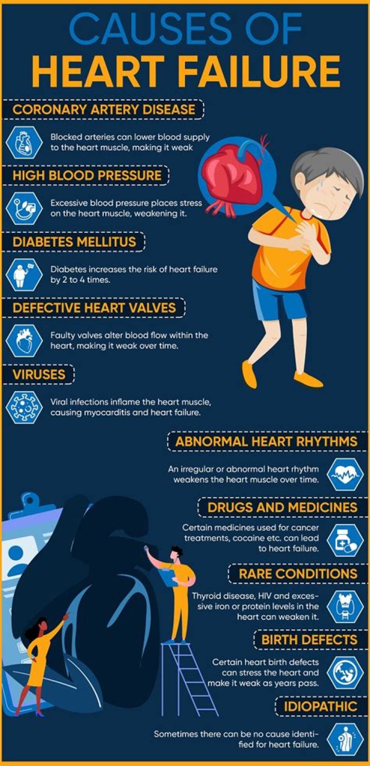 What are the common causes of heart failure?