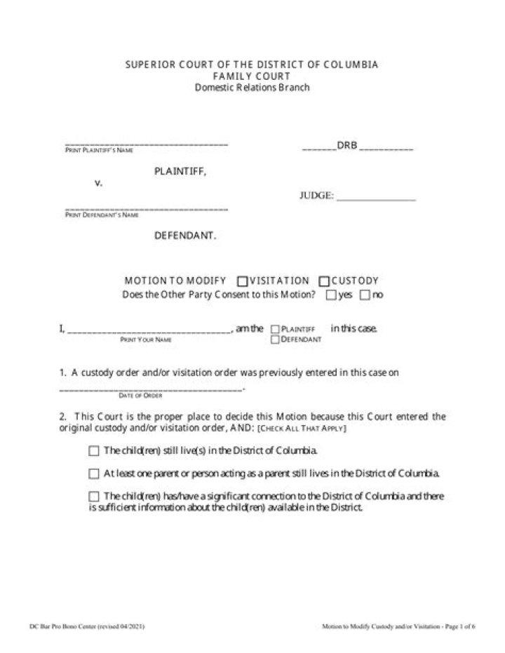 What does it mean to modify visitation?