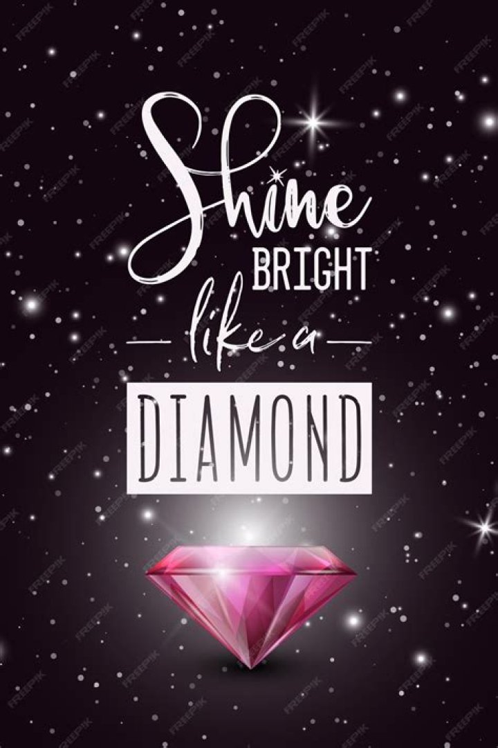 What figurative language is shine bright like a diamond?