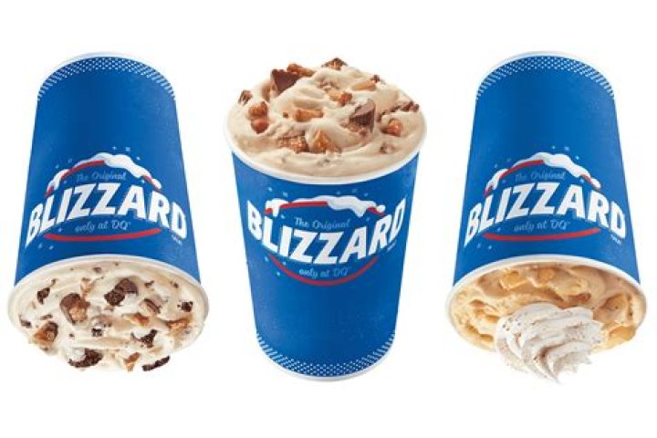 What flavors of blizzards are there at Dairy Queen?