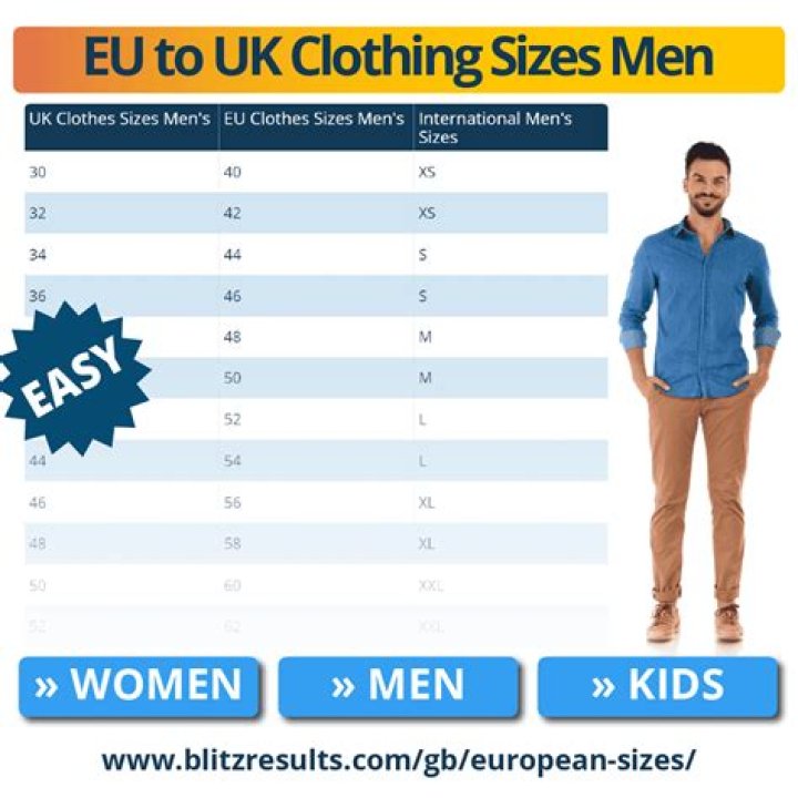 What is a UK size 10 in mens?