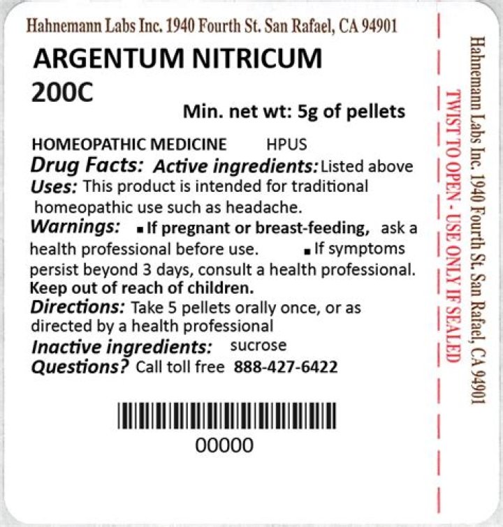What is Argentum Nitricum used for?