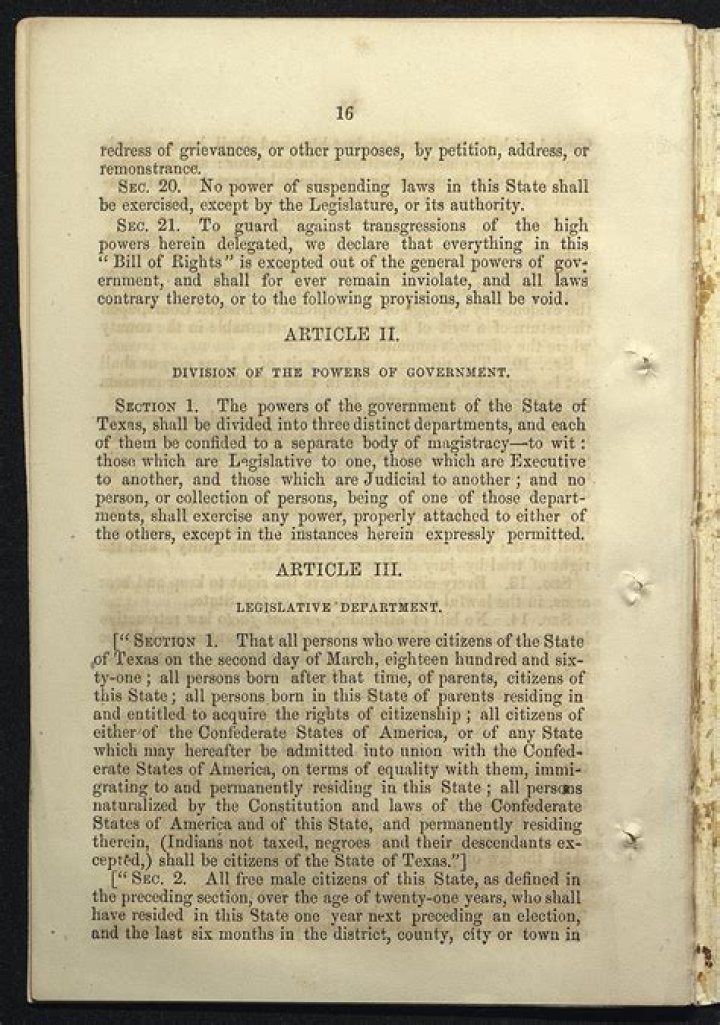 What is Article 2 of the NC Constitution?