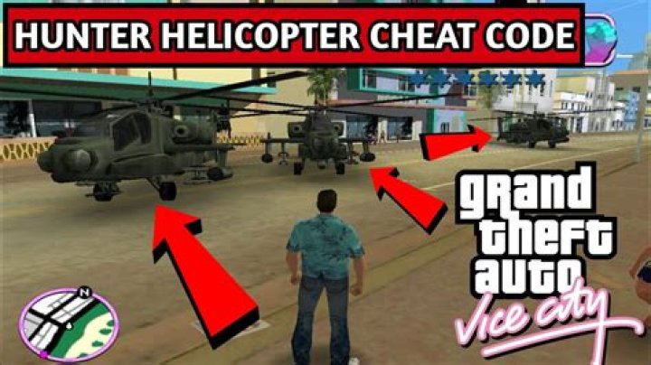 What is the cheat to get a helicopter in GTA Vice City?