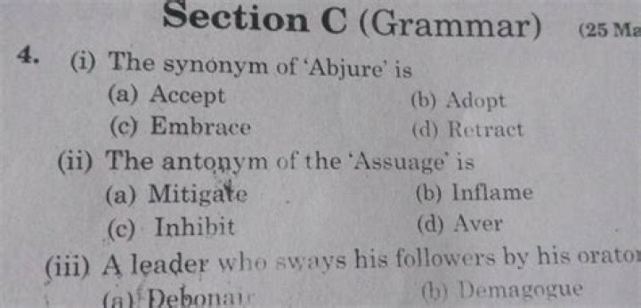 What is the synonym of abjure?