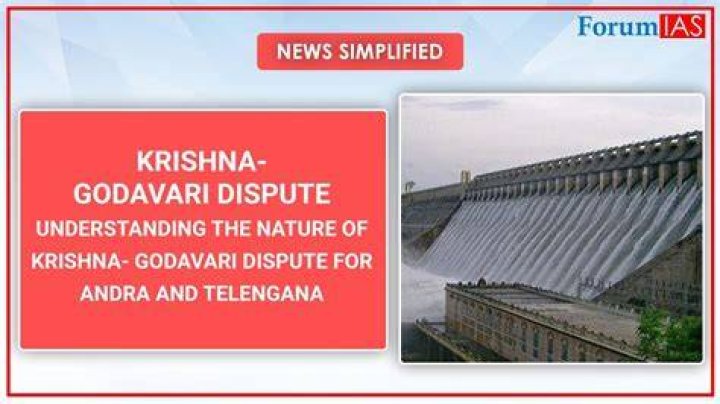 What was the reason of the Krishna Godavari dispute?