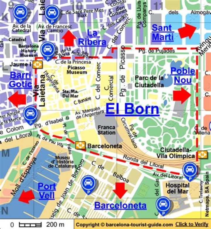 Where is El Born in Barcelona?