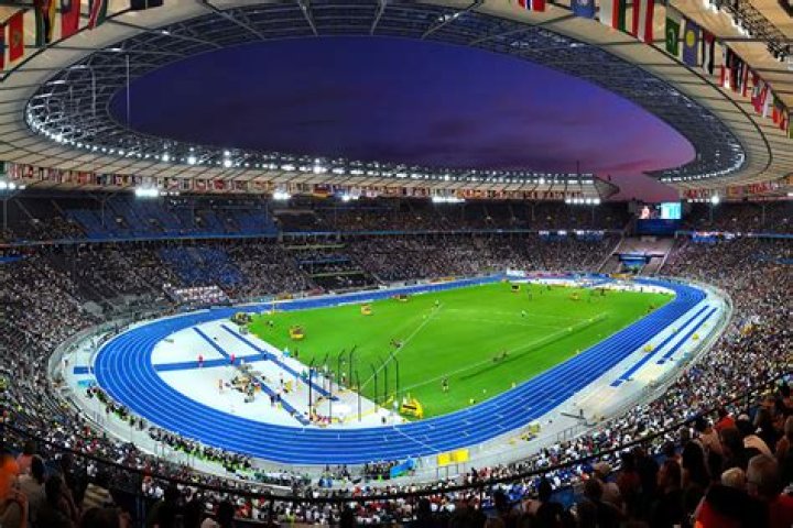 Who plays at Olympic stadium Berlin?