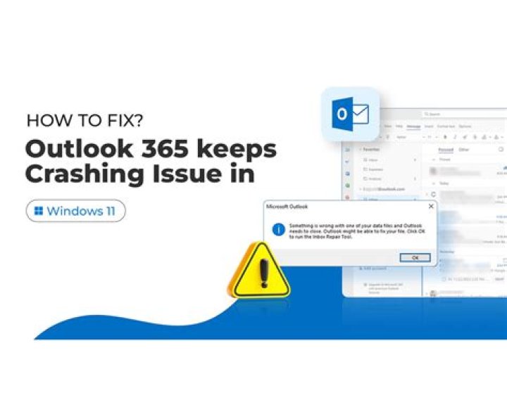 Why does my office 365 Outlook keep crashing?